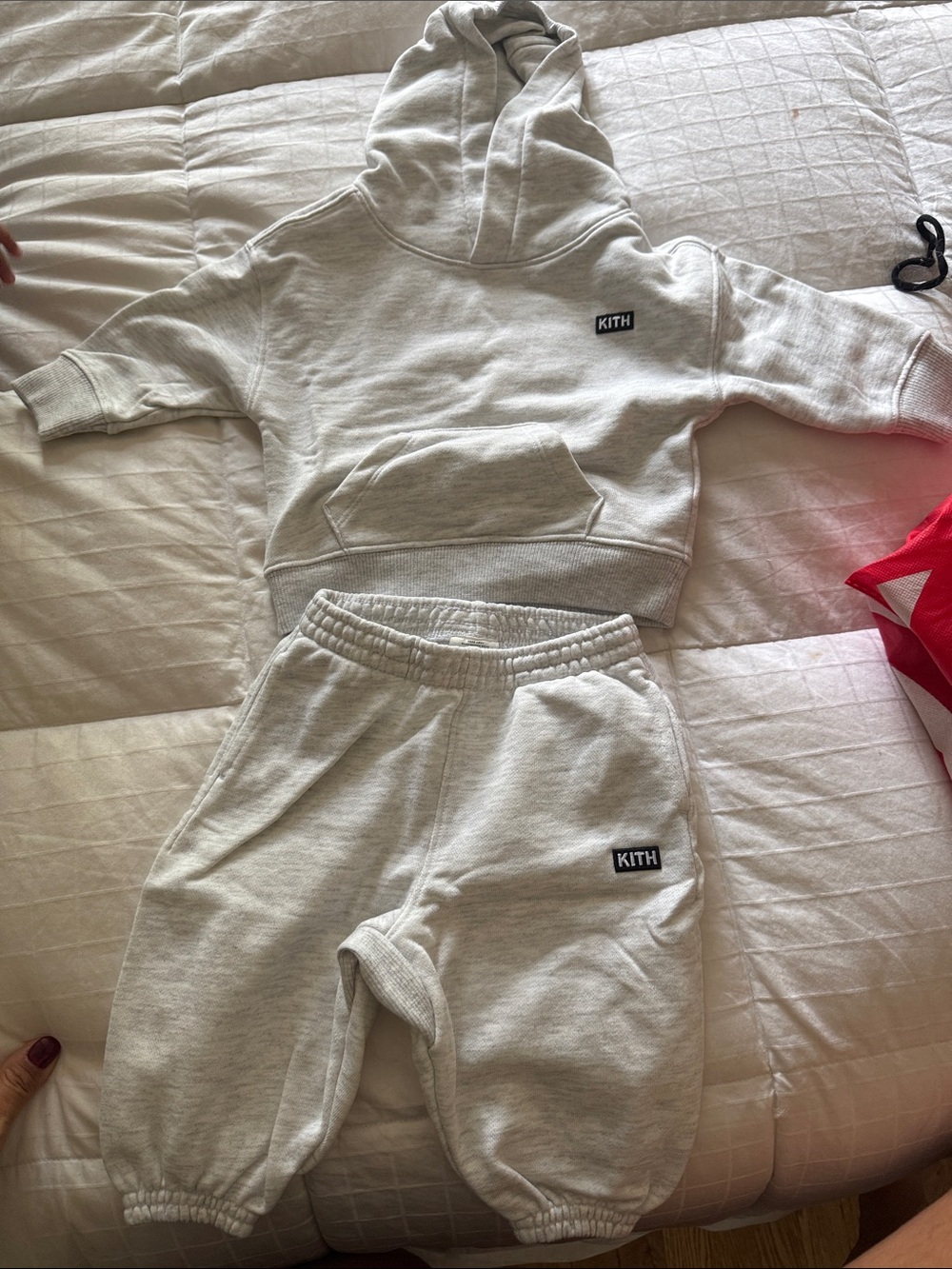 KITH Kids Cream Hoodie & Sweatpants Set